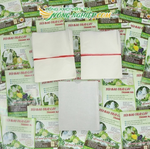 Bọc trái cây Thanh Hà chất liệu giấy sáp trắng kích thước 16x20cm bọc ổi
