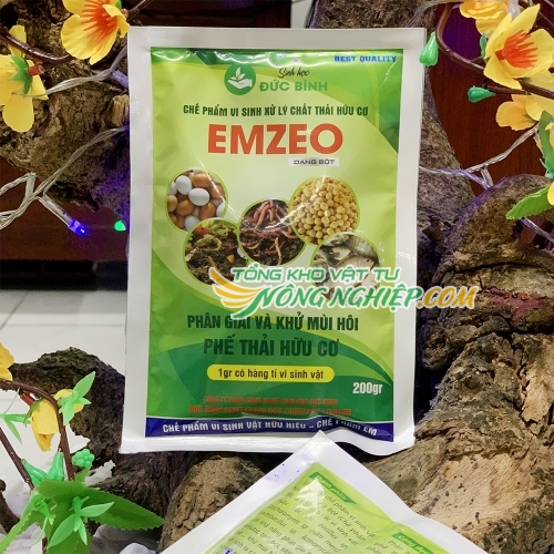 Phân giải và khử mùi hôi phế thải hữu cơ EMZEO