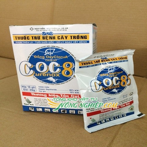 Thuốc trừ nấm, diệt khuẩn COC 85 - gói 20g