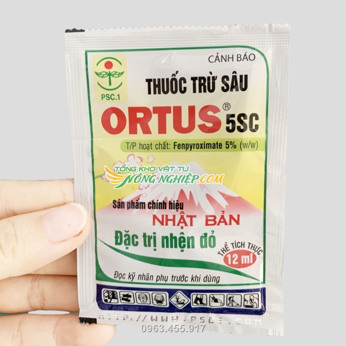 Thuốc Ortus 5SC có tác dụng nội hấp mạnh