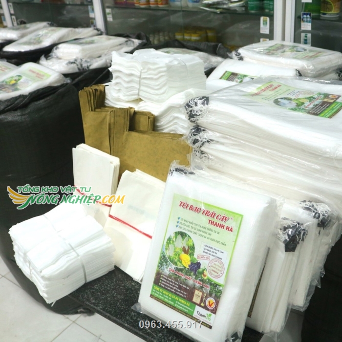 Các loại túi bao trái Thanh Hà được bán trong nhiều hệ thống cửa hàng